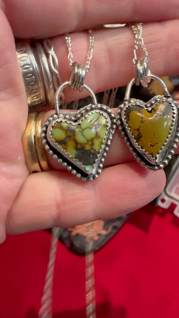 Turquoise Heart Pendant (D800)