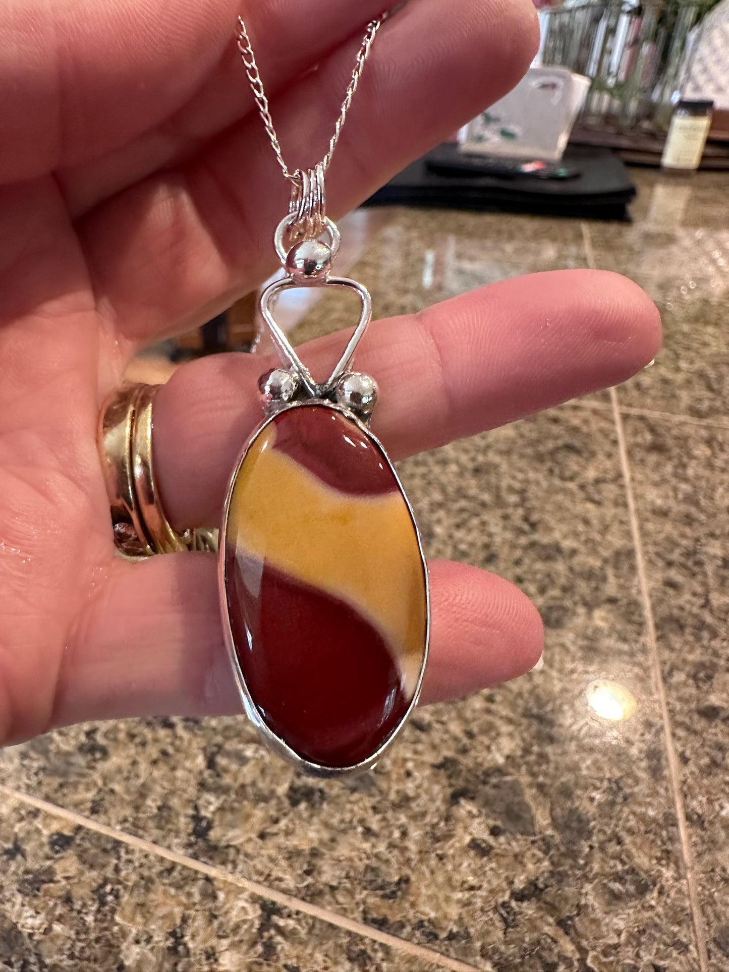 Mookaite Jasper Pendant Necklace