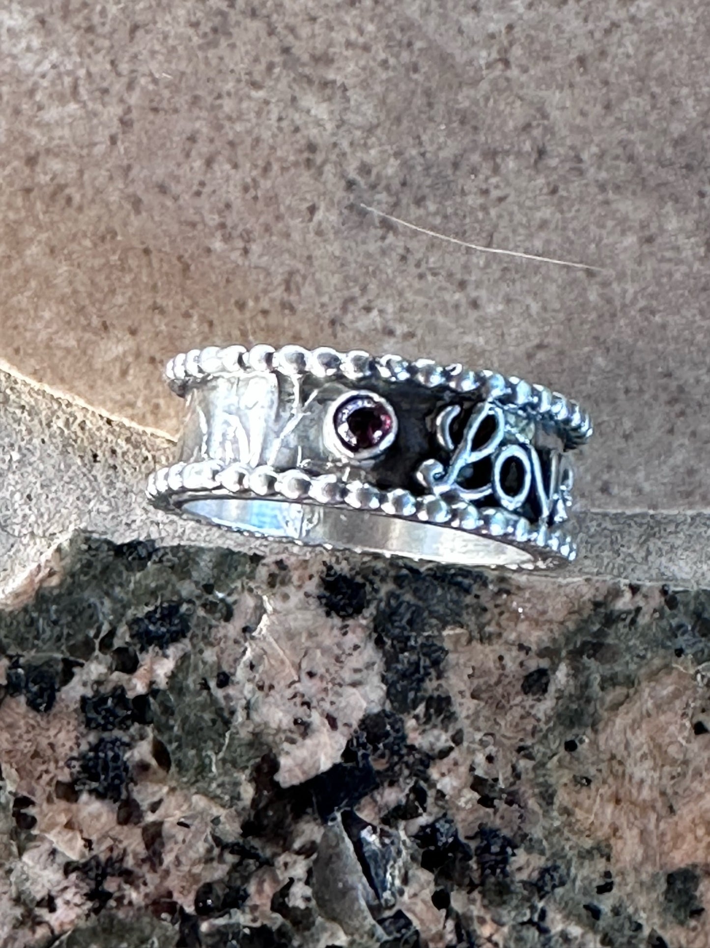"Love" Ring - Handmade to size