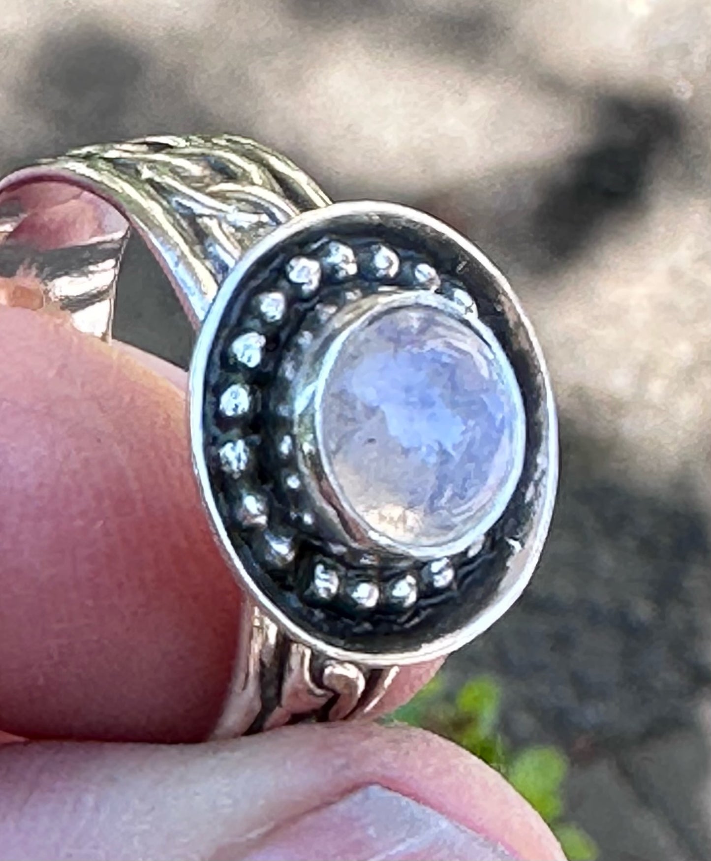 *Custom Moonstone Ring - Made to size