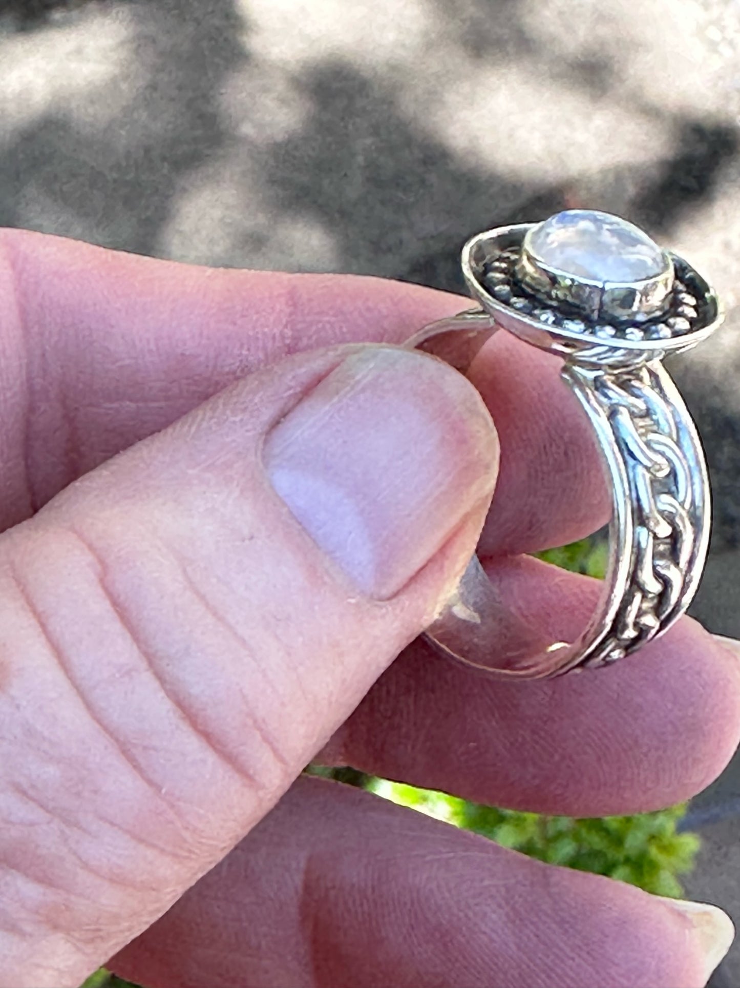 *Custom Moonstone Ring - Made to size