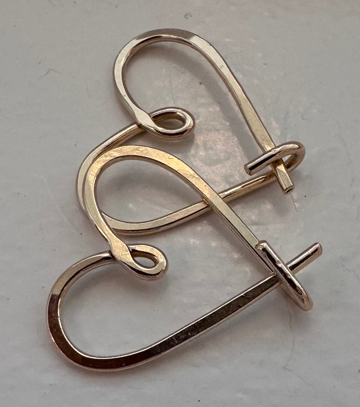 π Custom Heart Earrings β Sterling Silver or Gold-Filled | Handmade Romantic Jewelry (993)