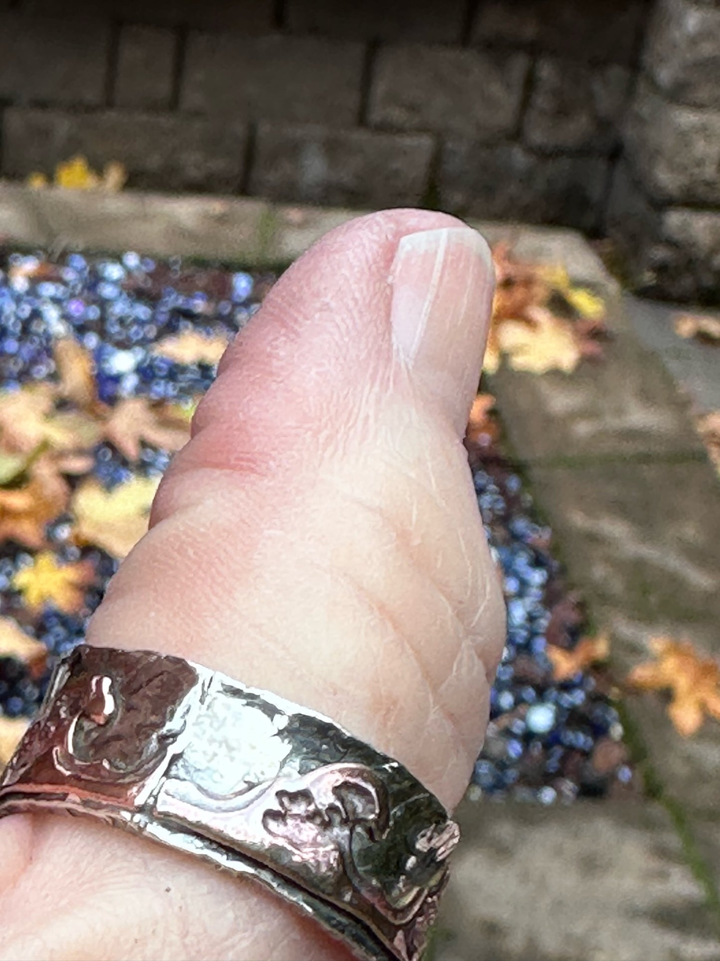 *Custom Sterling Silver Chunky Ring with Copper Waves