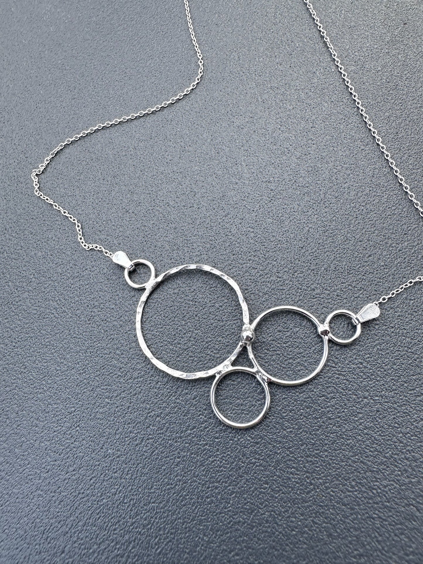 Sterling Silver Circle Simple Necklace