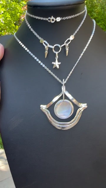 Mother of Pearl "Witchy" Pendant (908)