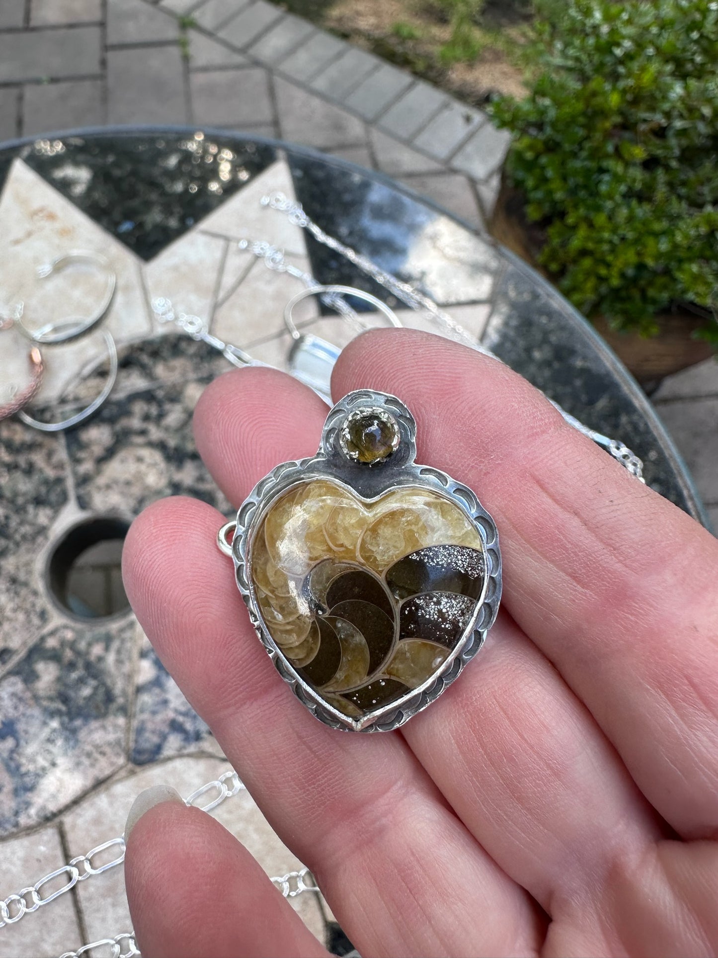 Ammonite Fossil Charm