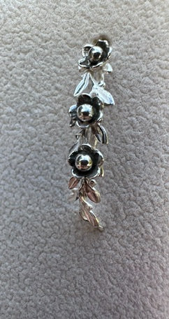 Sterling Silver Fairy - Flower and Leaves earrings (960)