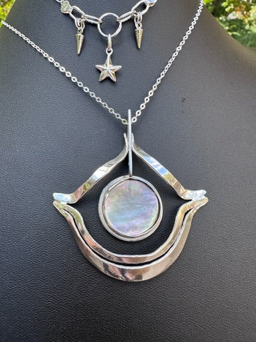 Mother of Pearl "Witchy" Pendant (908)