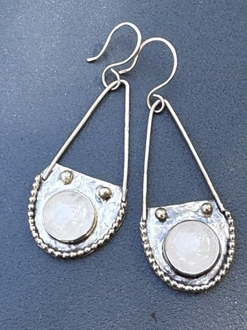 Moonstone drop earrings