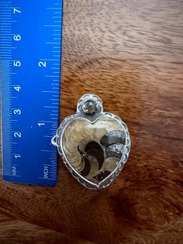 Ammonite Fossil Charm