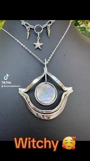 Mother of Pearl "Witchy" Pendant (908)