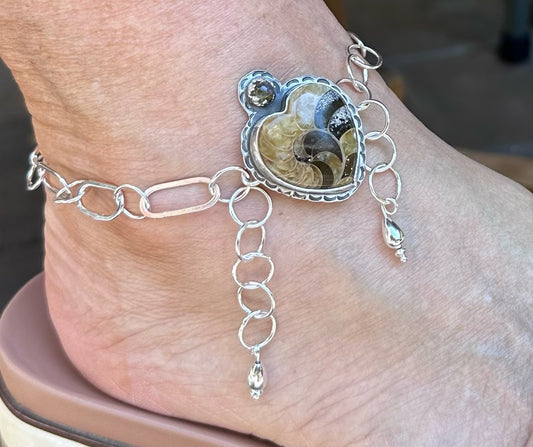 Sterling Silver Anklet to pair with a Charm