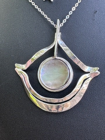 Mother of Pearl "Witchy" Pendant (908)