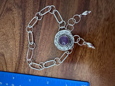 Amethyst Charm Anklet combonation