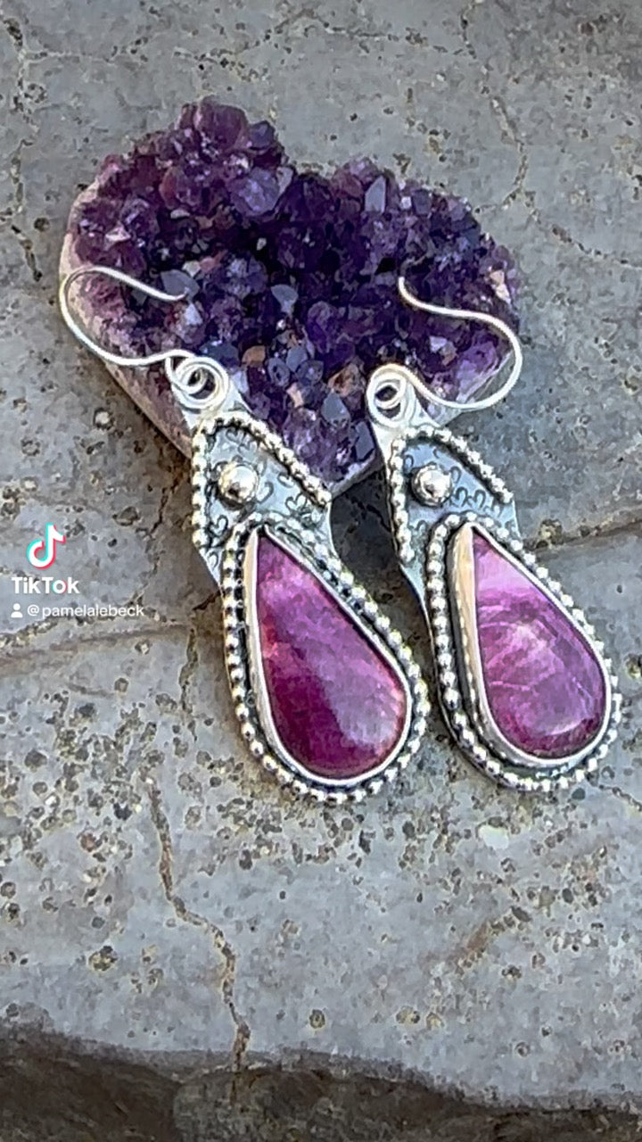 Purpurite Earrings