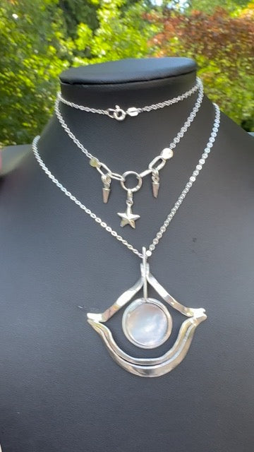 Mother of Pearl "Witchy" Pendant (908)