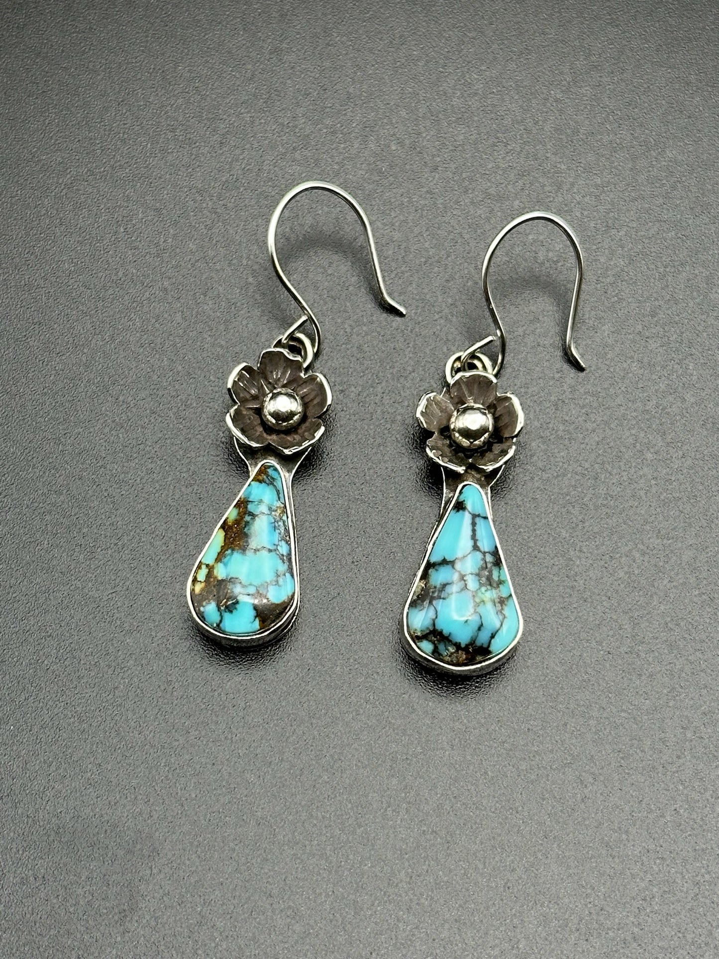 Turquoise Flower Earrings