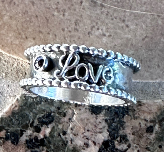 "Love" Ring - Handmade to size