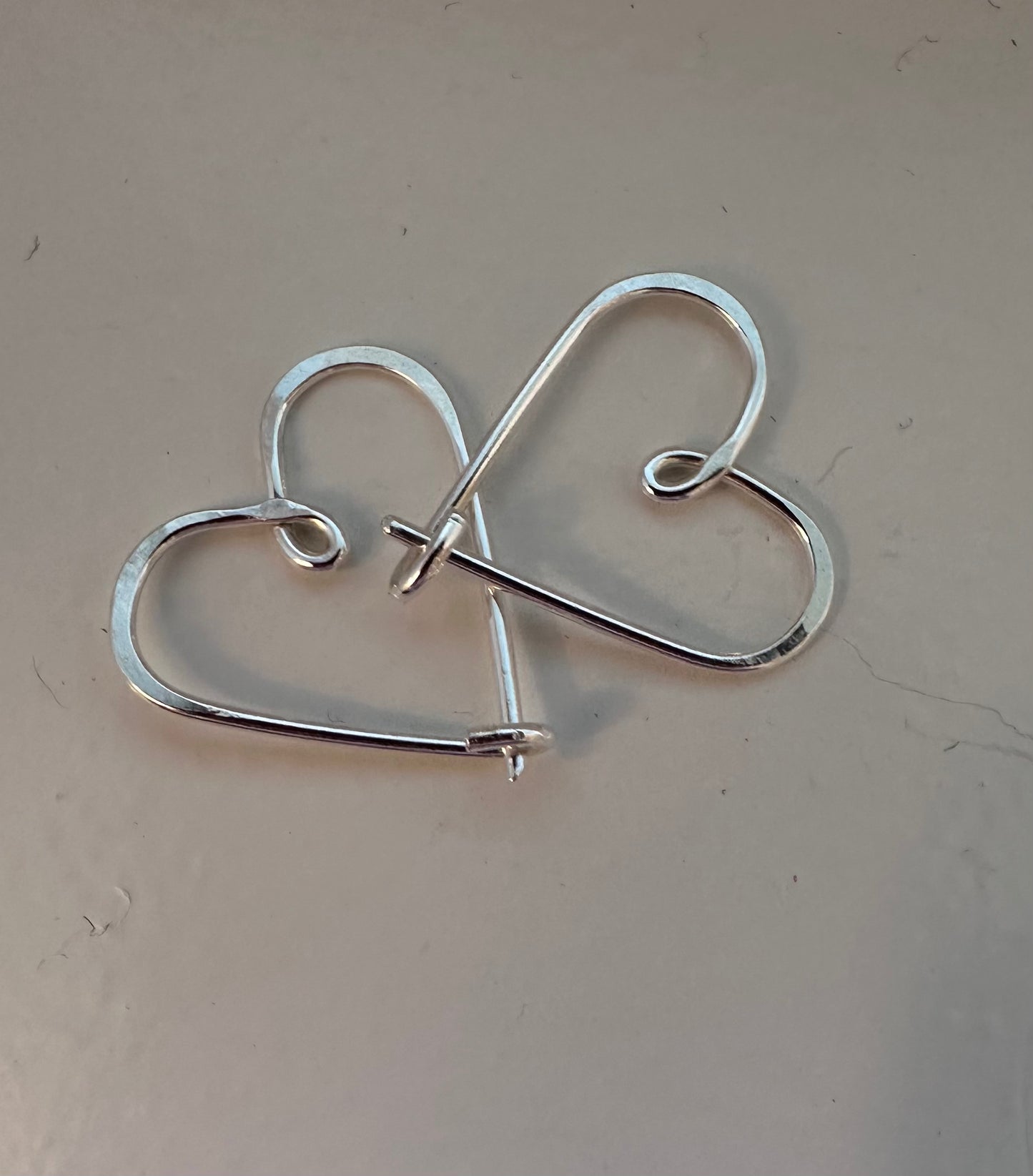 Sterling Silver Heart Earrings (993)