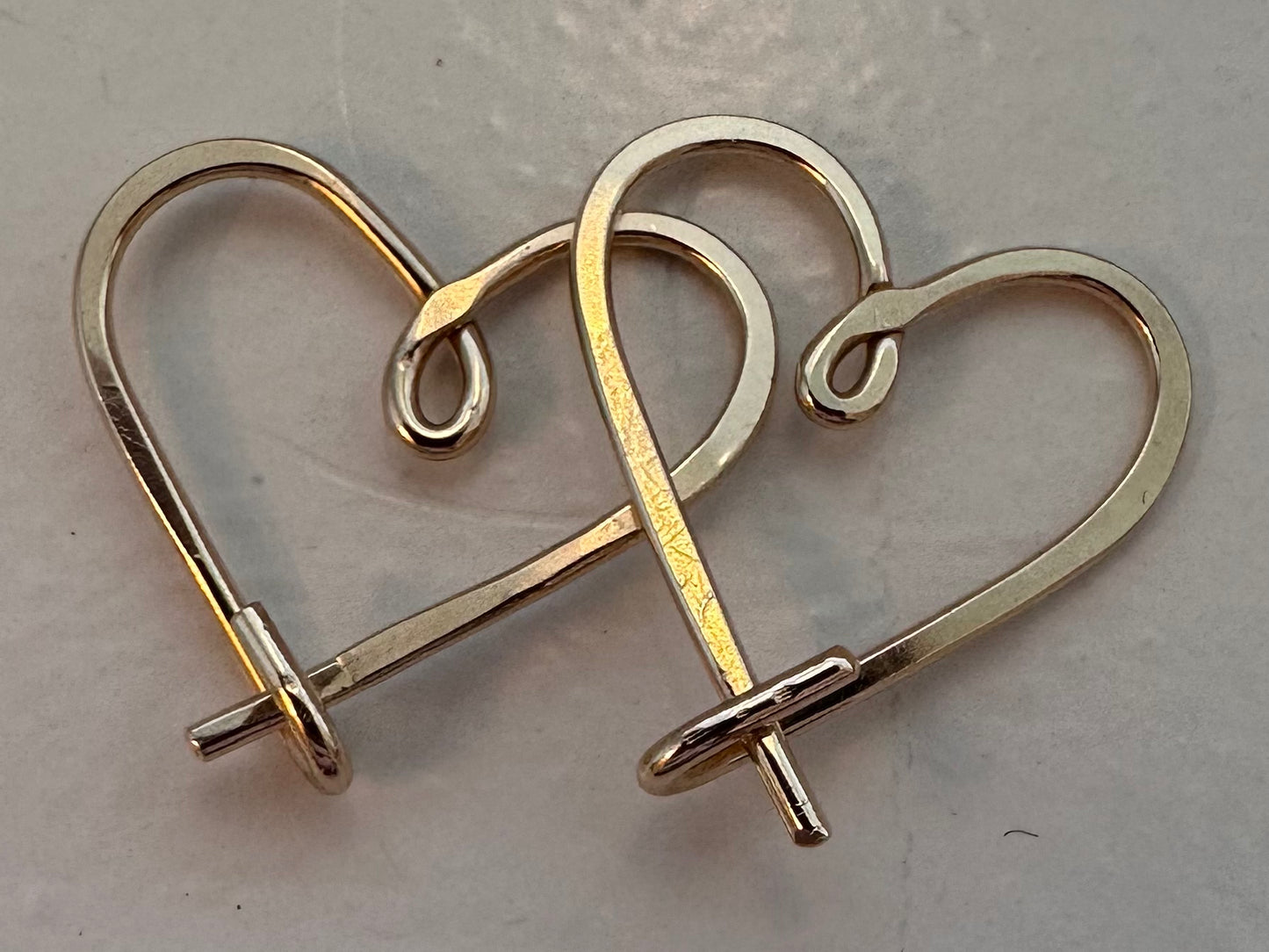 Sterling Silver Heart Earrings (993)